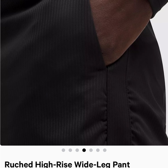 Lululemon Ruched High Rise Wide Leg Pant - EUC - Picture 8 of 10